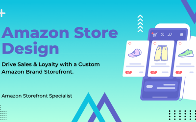 Blue Illustrative Online store Facebook Cover