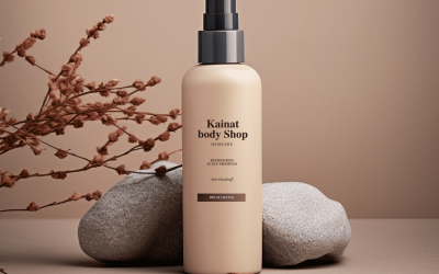 Brown White Elegant Neutral Branding Inclusive Skincare Mockup Instagram Post