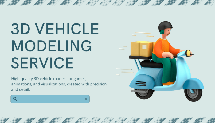 Pastel Blue Modern Illustrated 3d Freight Forwarding Service Blog Banner