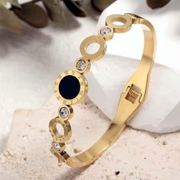 1 Pc Turkish Design Gold Plated Kara Bangle