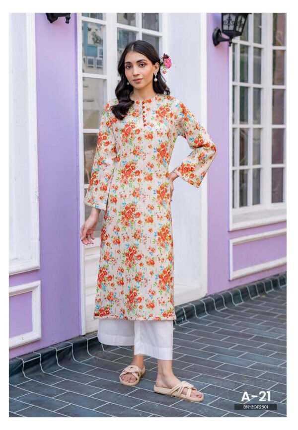 1 Pc Women's Unstitched Printed Kurti