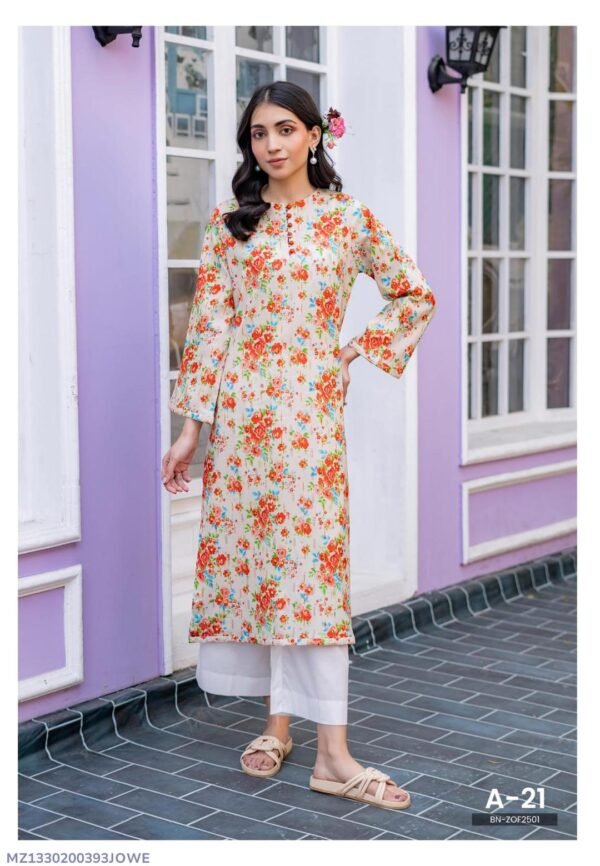 1 Pc Women's Unstitched Printed Kurti