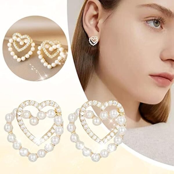 Heart Design Antique Plated Artificial Stones Tops