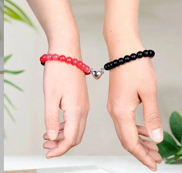 1 Pc Butterfly Hanging Resin Plating Artificial Stones Couple's Bracelet