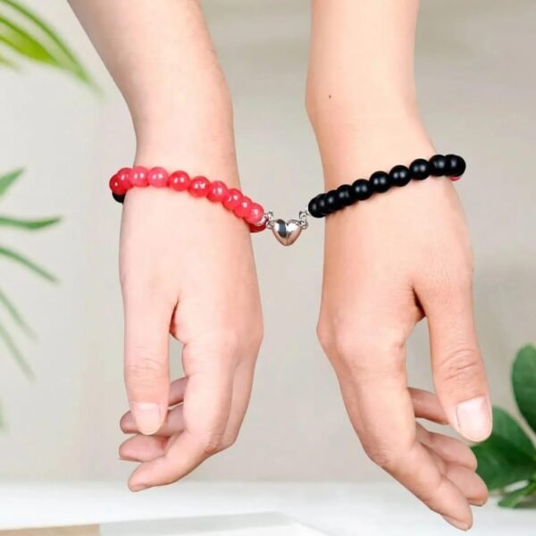 1 Pc Butterfly Hanging Resin Plating Artificial Stones Couple's Bracelet