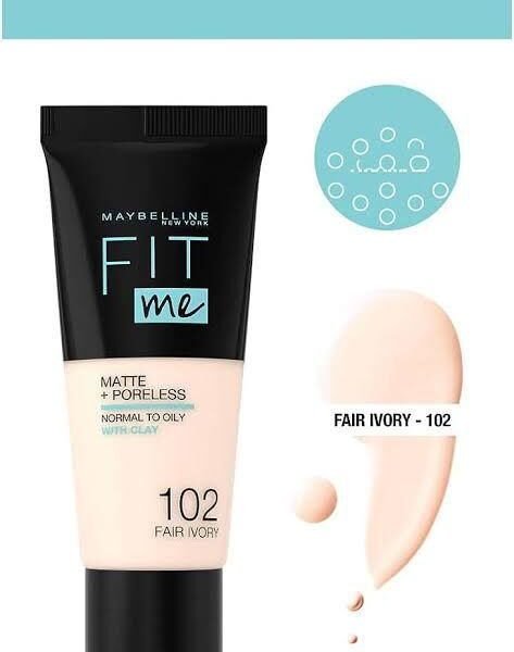 Maybelline Fitme High Coverage Foundation - 30ml for Flawless Skin