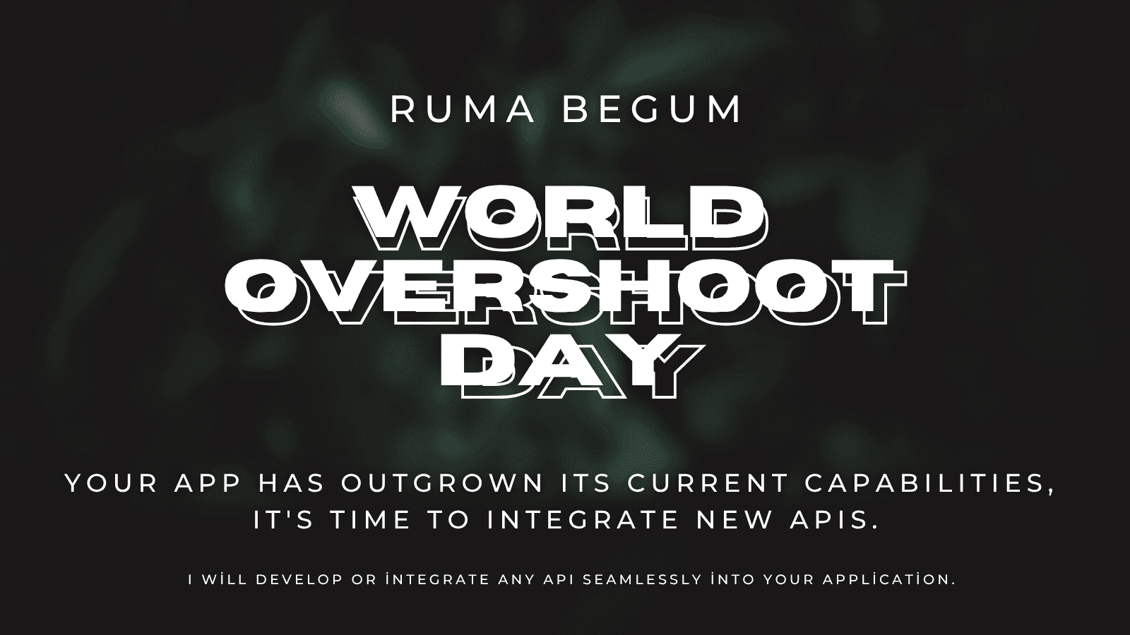 Black Dark World Overshoot Day Twitter Post