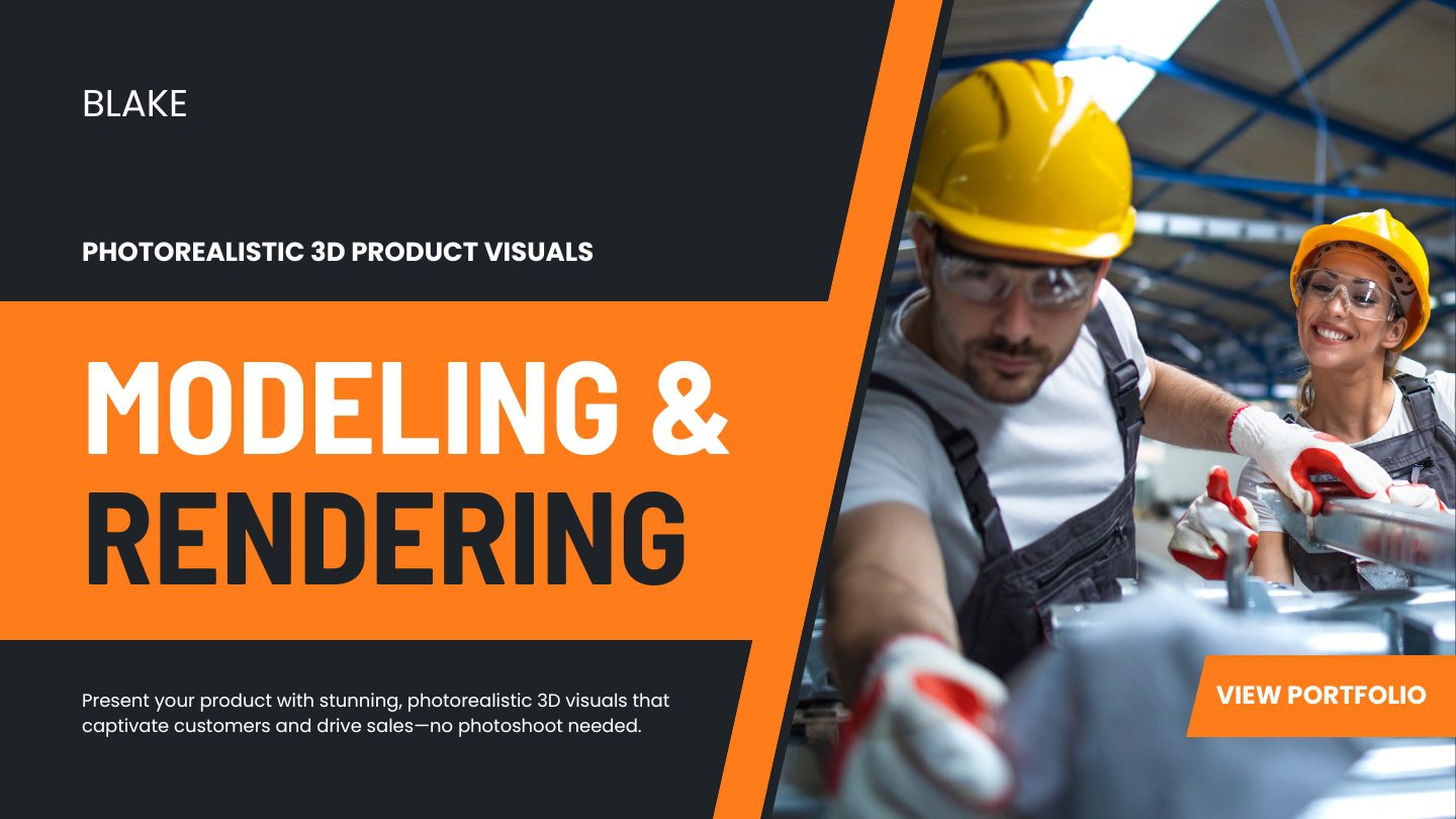 Black Orange Modern Industrial Factory Presentation