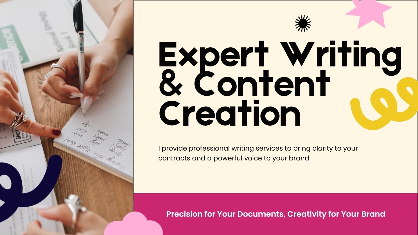 Black Pink and Yellow Modern Creative Writing Workshop Presentation