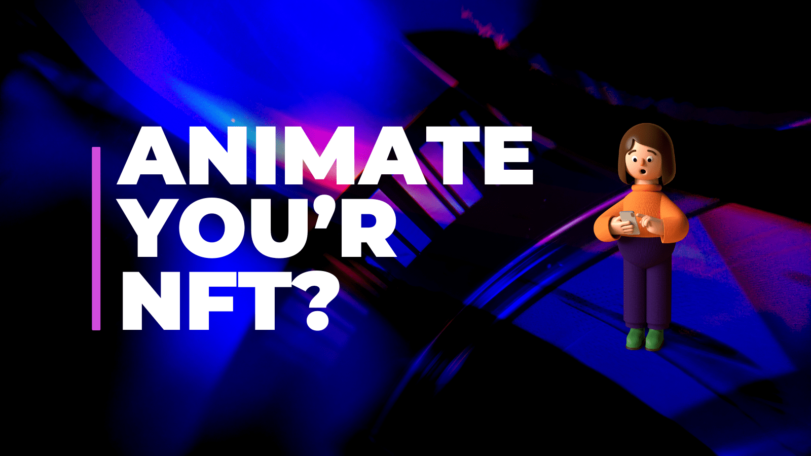 Black Purple Modern Bold What is NFT Youtube Thumbnail