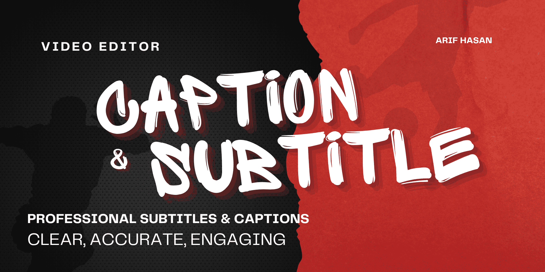 Black Red Abstract Sport Game Slogan Banner