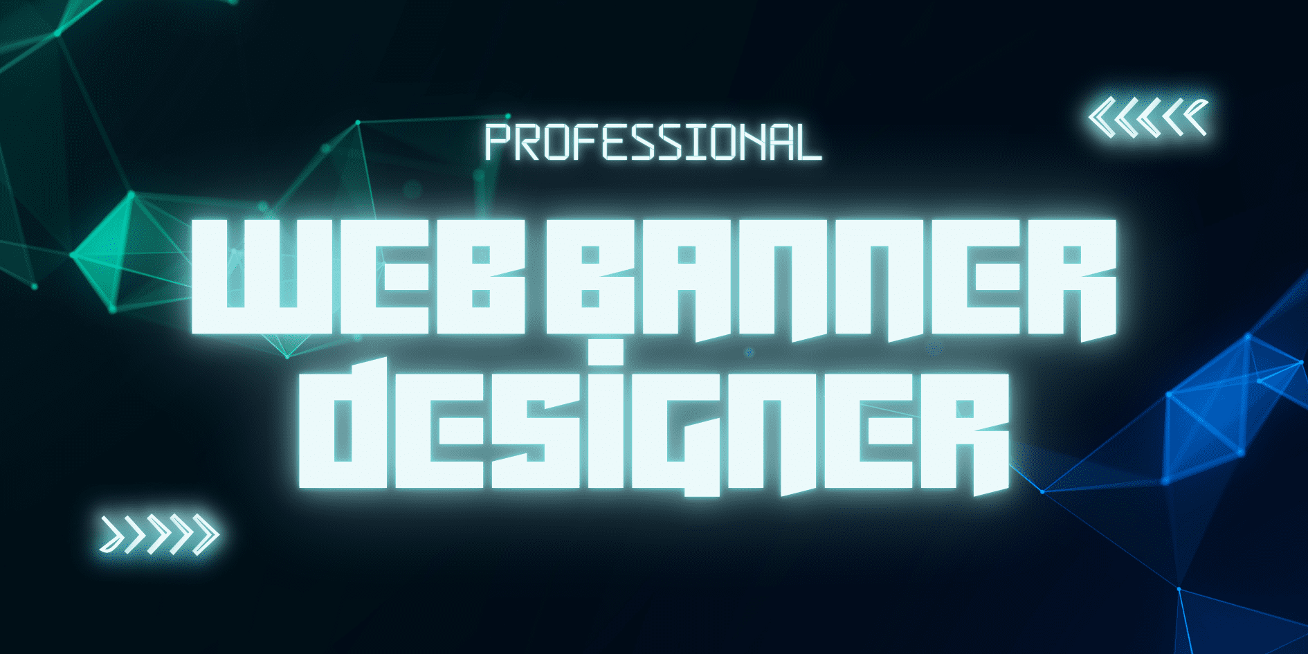 Black and Blue Neon Cyber Monday Banner