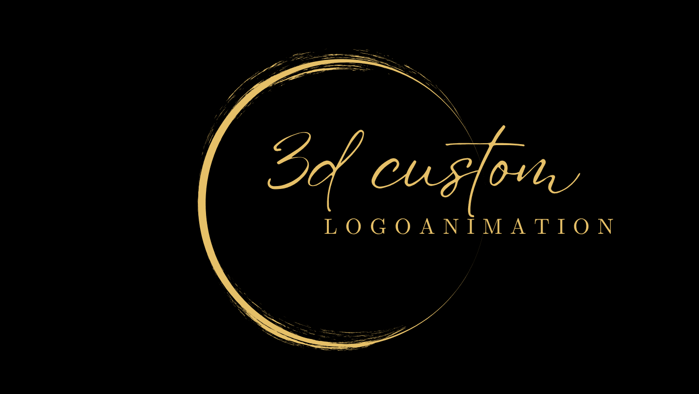 Black and Gold Classy Minimalist Circular Name Logo