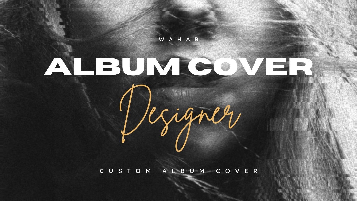 Black and White Creative Music Album Cover