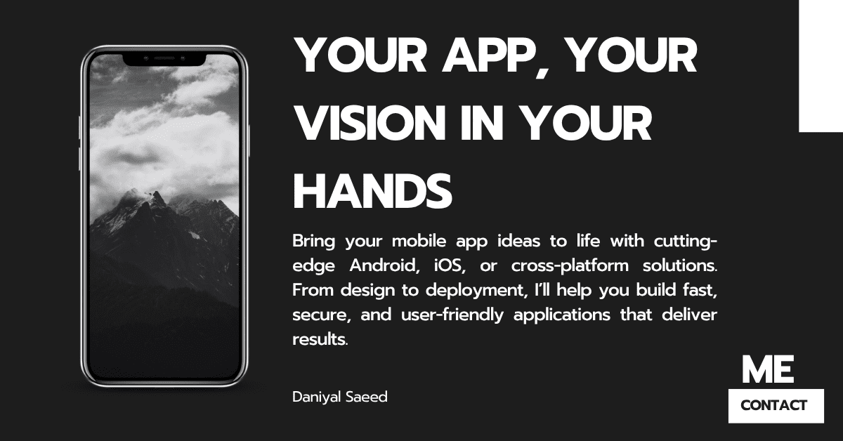 Black and White Typographic and Modern Phone Brand Facebook Ad