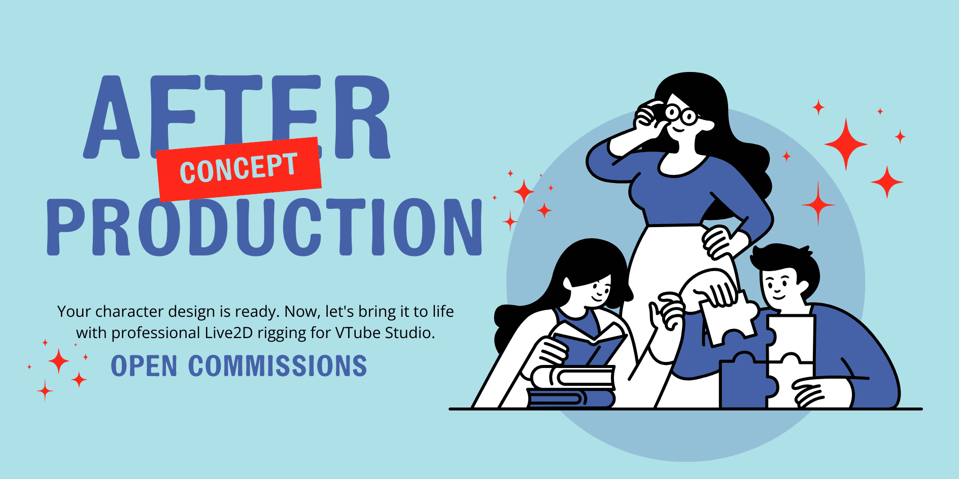 Blue Black Modern Illustrative Development Banner