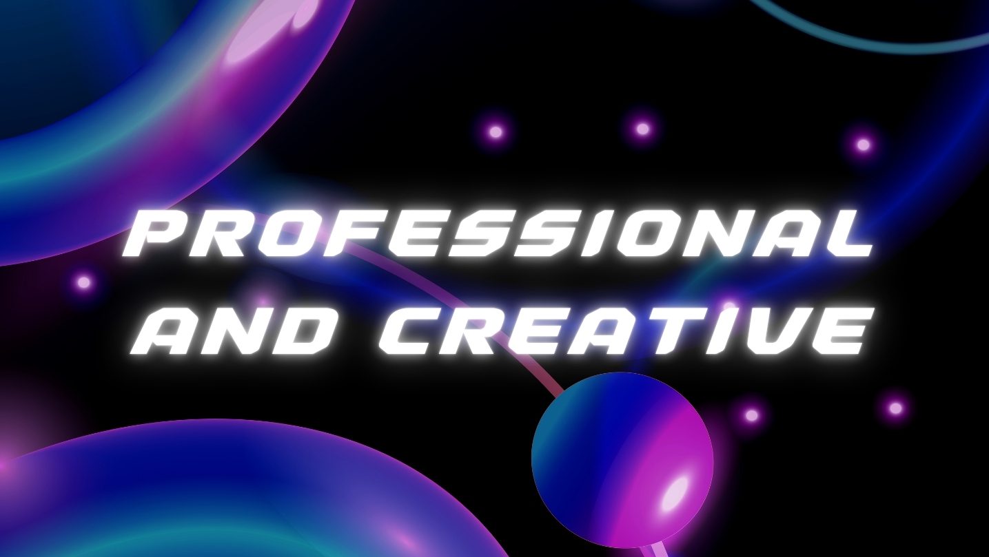 Blue Black Neon Modern Virtual Album Cover