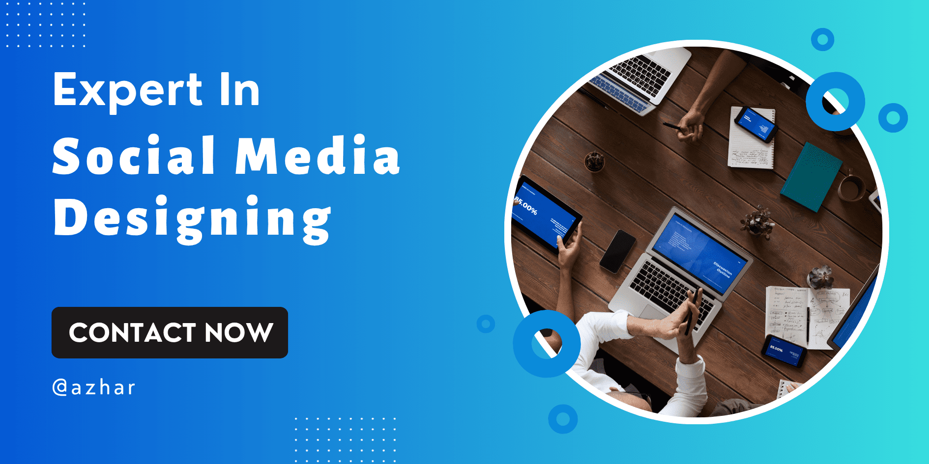 Blue Modern We Are Hiring Banner