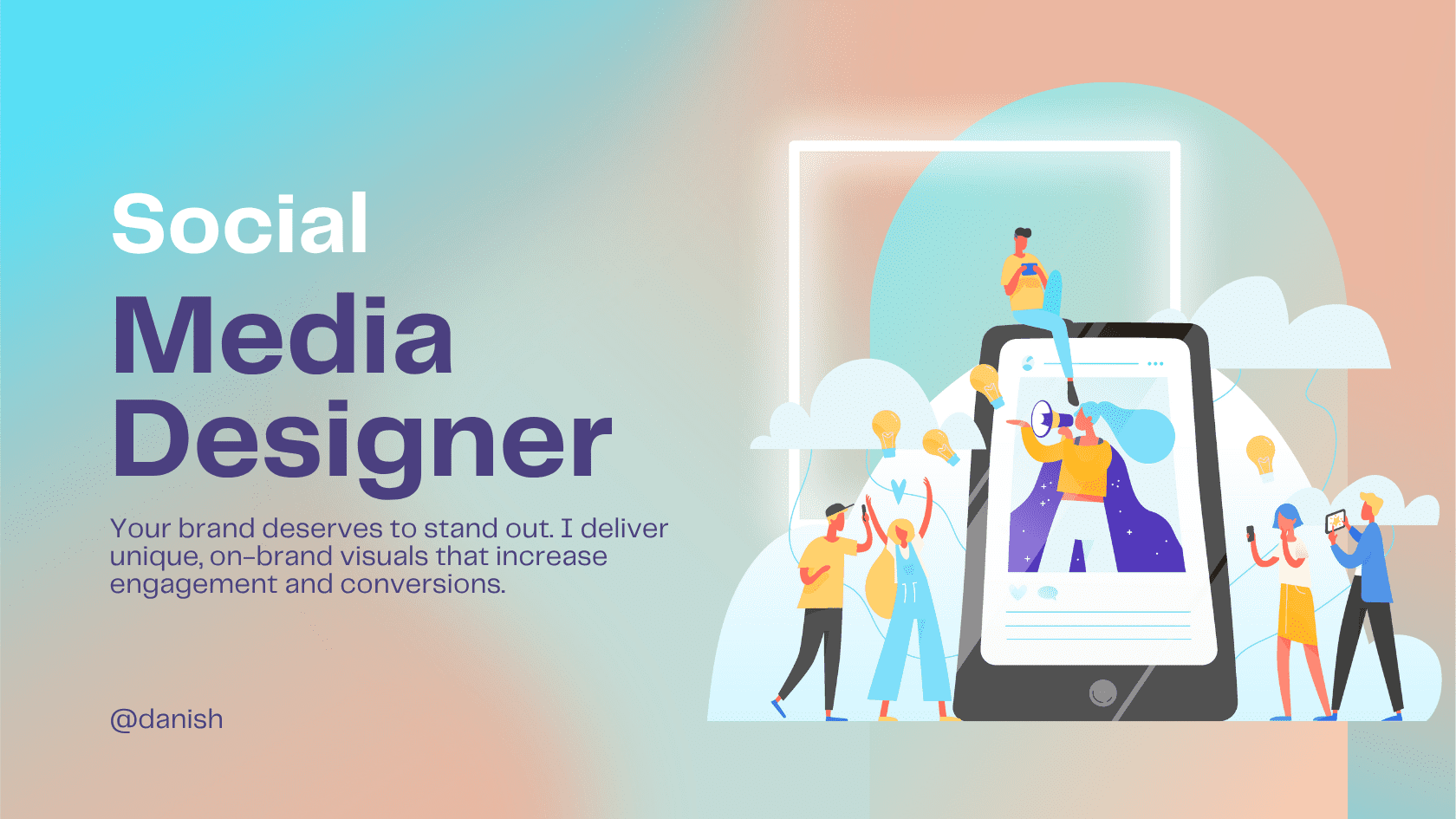 Blue Orange Modern Digital Marketing Blog Banner