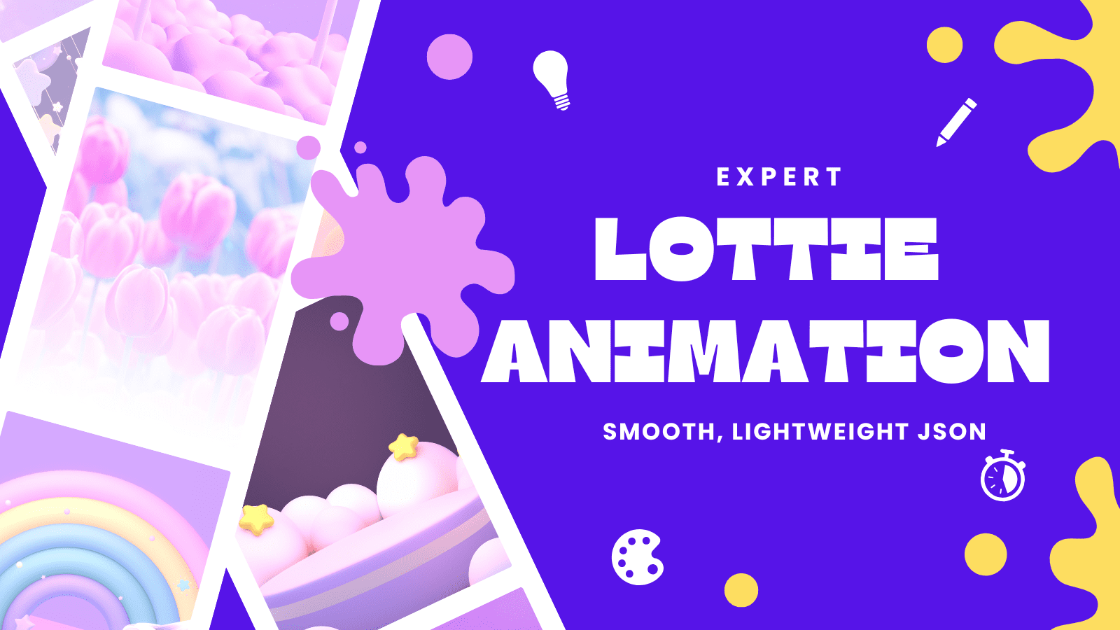 Colorful Creative Minimalist Animation Studio Youtube Banner