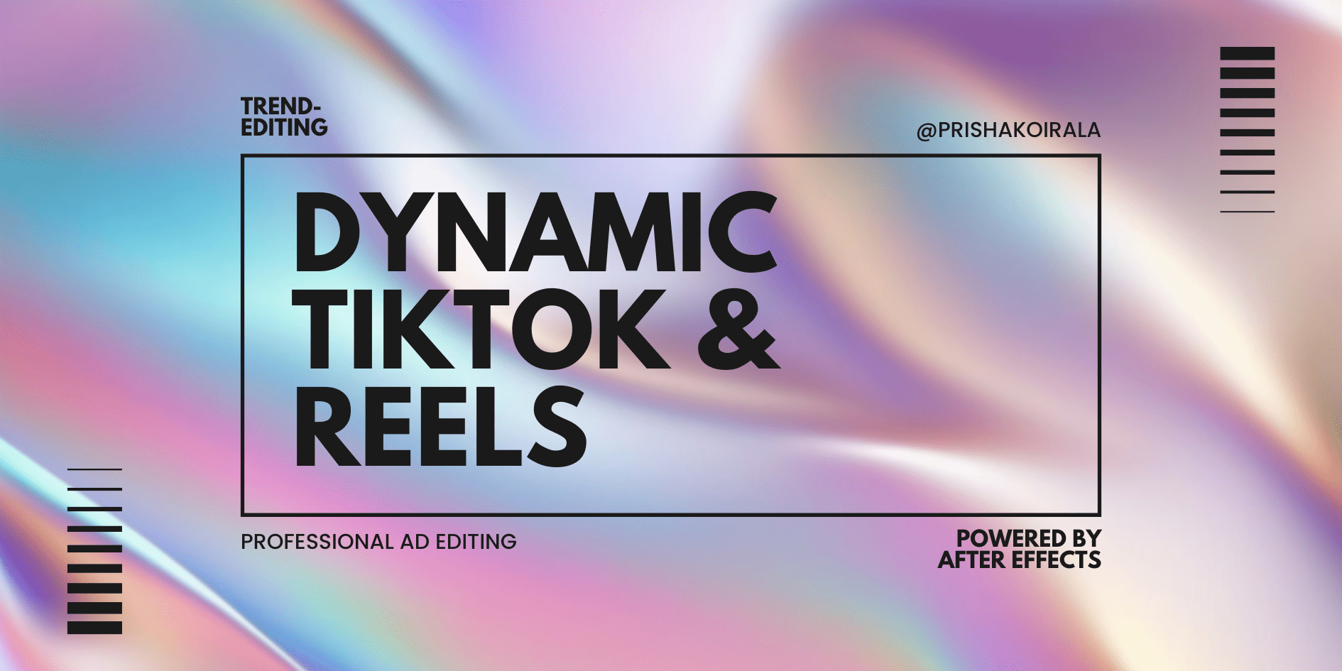 Colorful Holographic Abstract Background Banner