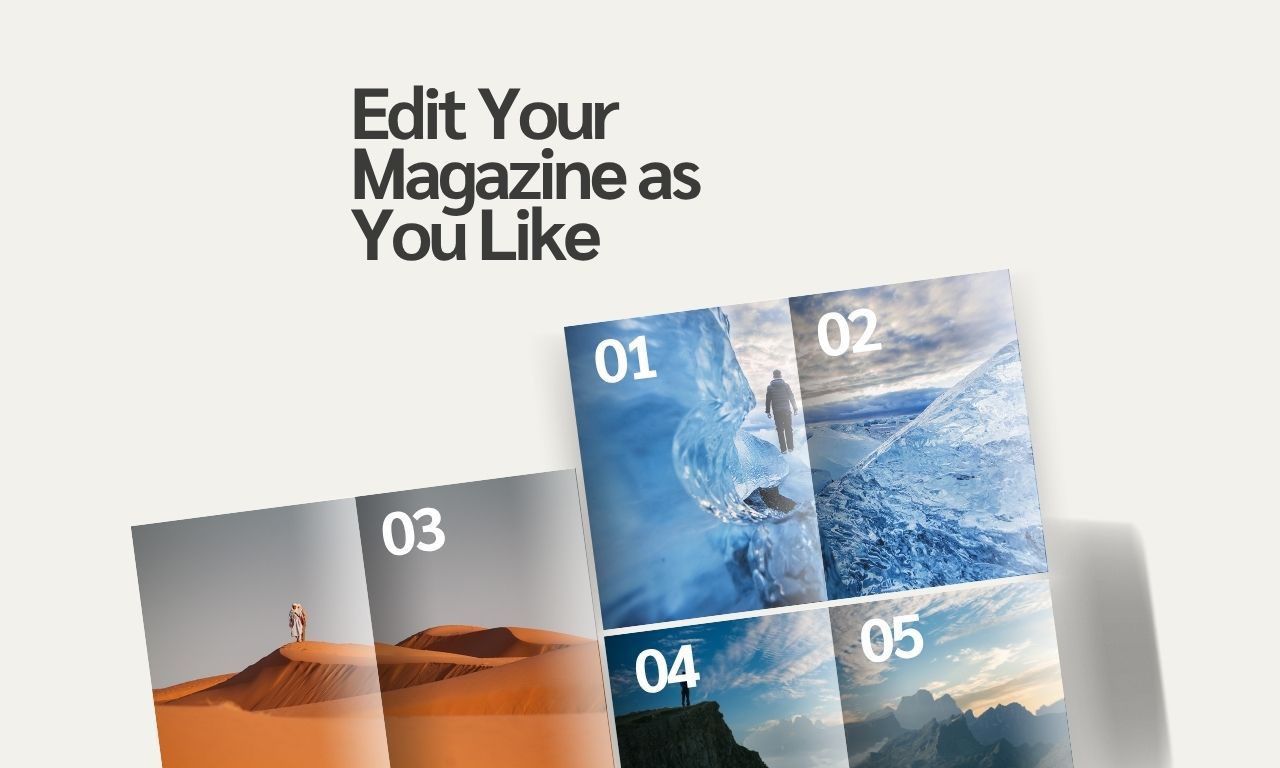 Cream Black Soft Edit Magazine Mockup Instagram Post (1280 x 768 px)