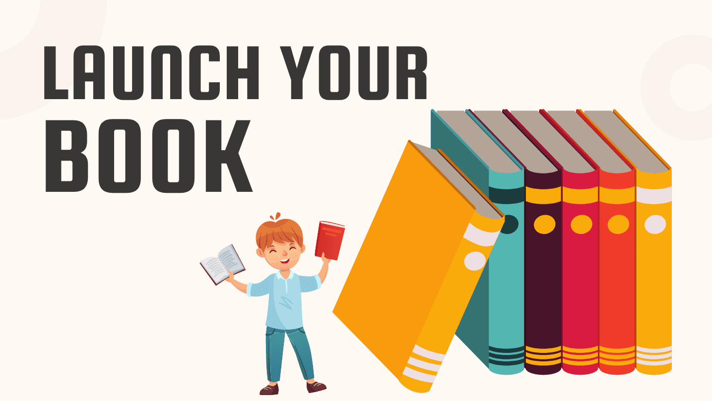 Cream Colorful reding Book Illustration Vector World Book Day Facebook Post