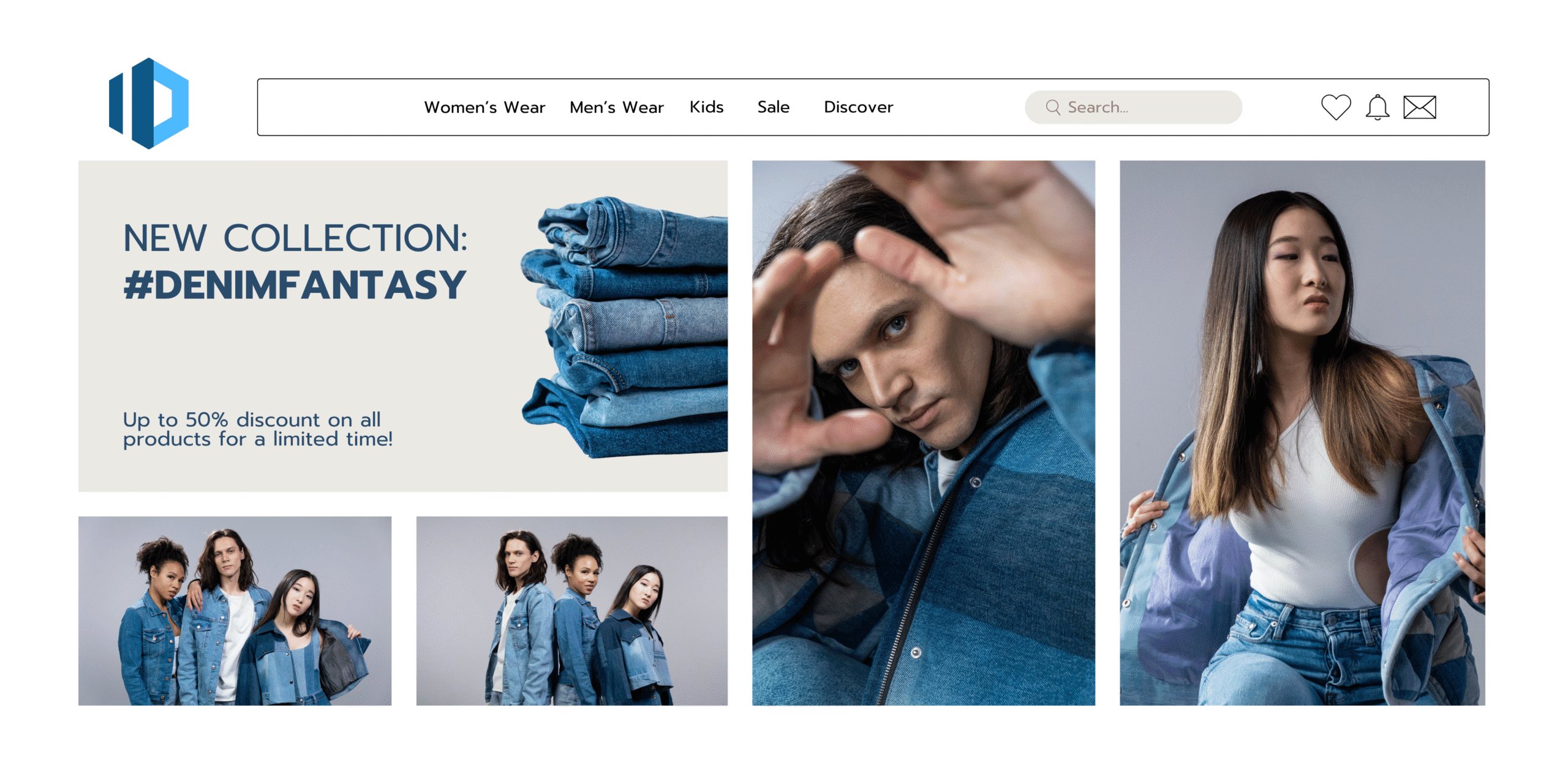 Gray Modern New Collection Sale Banner