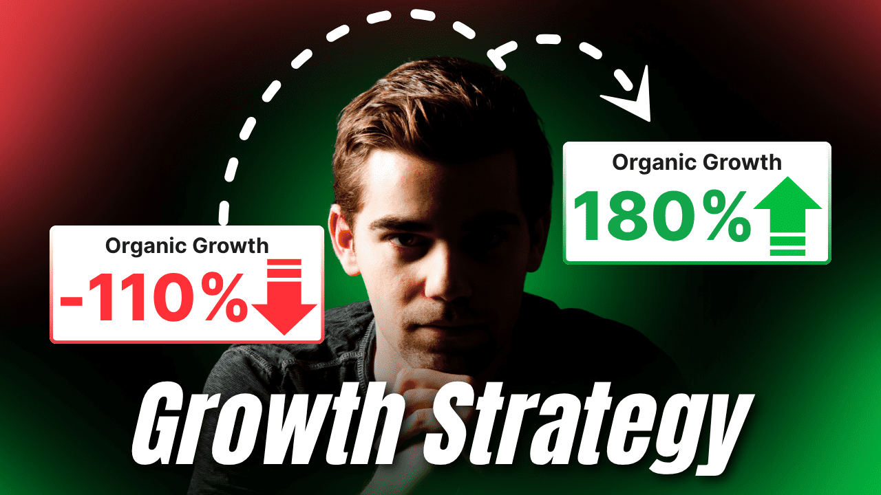 Green and Red Bold Modern Growth Business YouTube Thumbnail