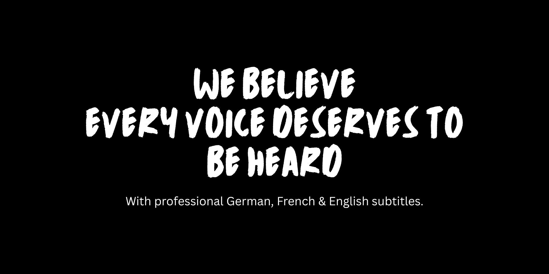 Modern Black White Brush Motivational Quote Banner