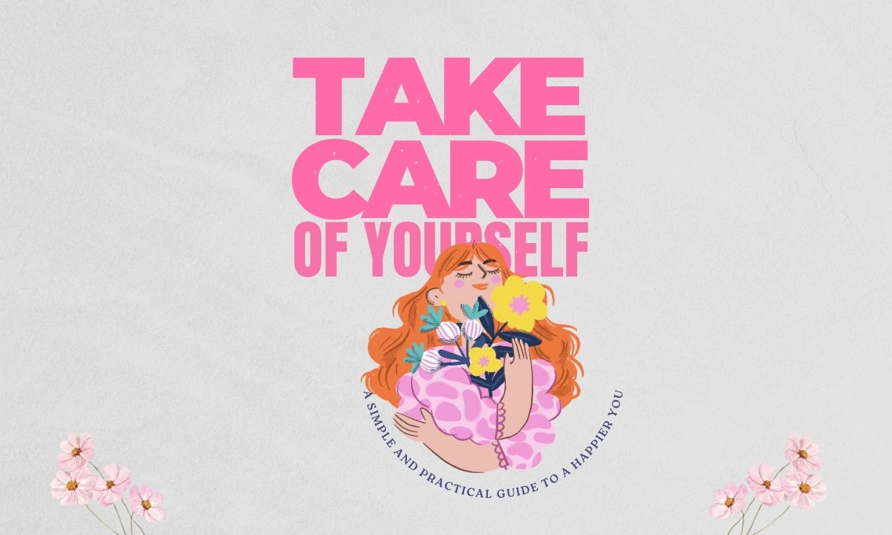 Pink Orange Illustrative Self-Help Ebook Cover (1280 x 768 px)