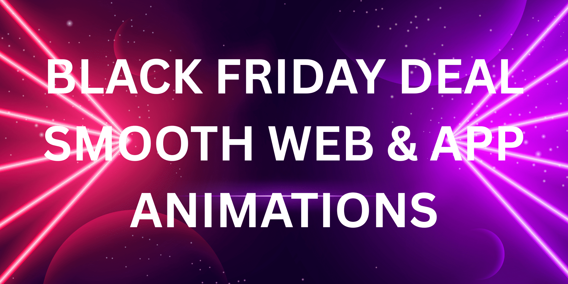 Pink and Purple Neon Black Friday Sale Banner Landscape