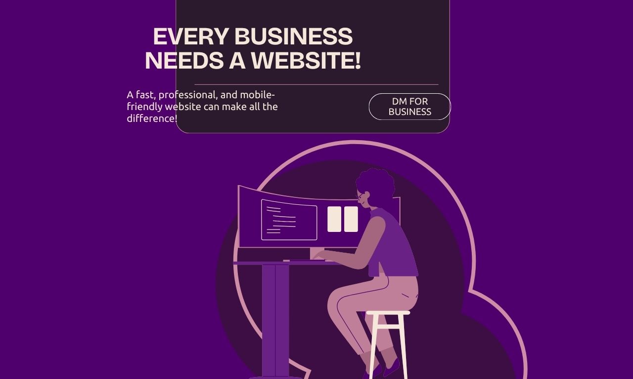 Purple White Simple Modern Web Development Instagram Post