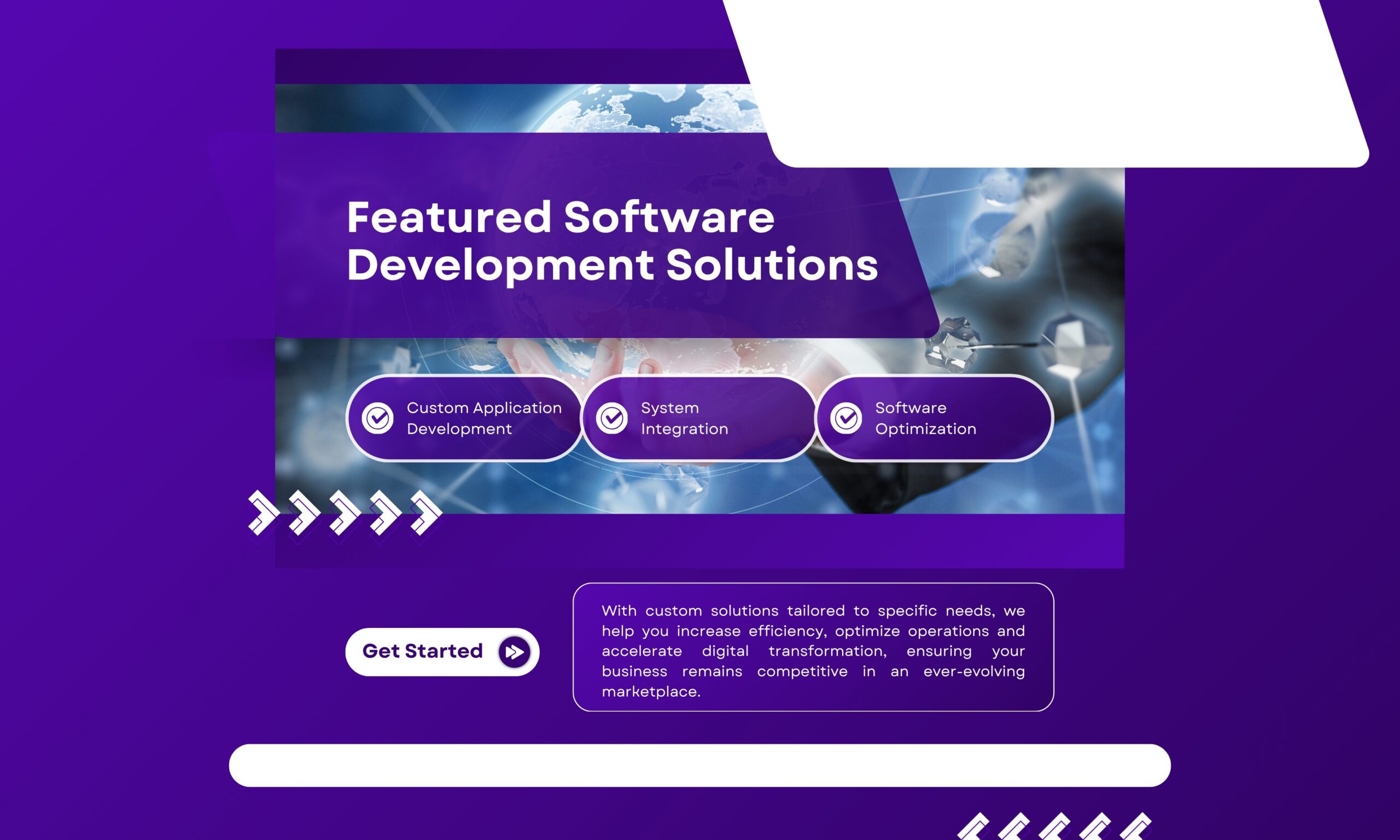 Purple and White Modern Software Development Solutions Instagram Post (1280 x 768 px)