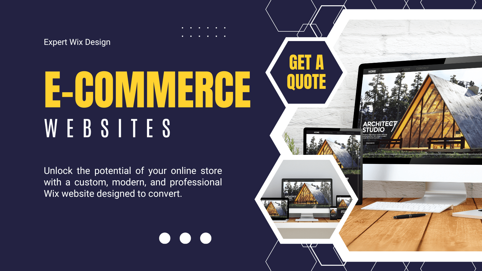 Purple and White Modern Website Development Facebook Cover