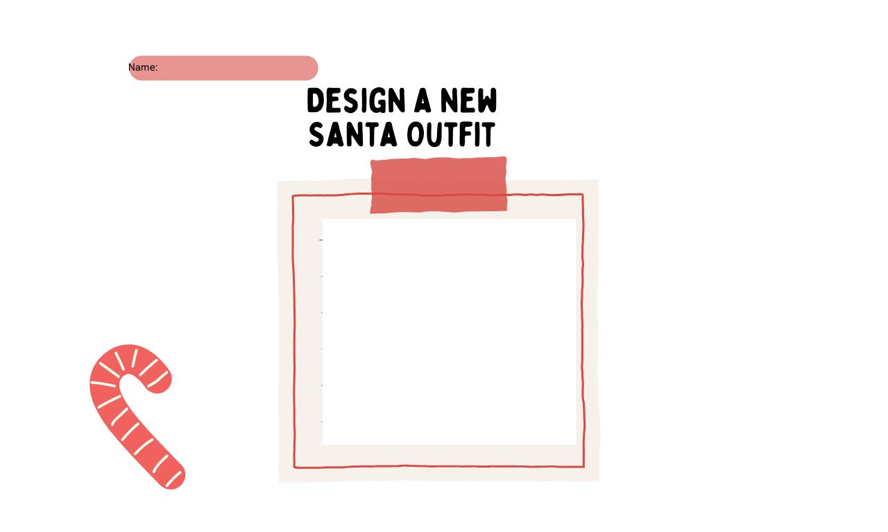 Red Fun Christmas Wish List Holiday Writing Prompt Worksheet (1280 x 768 px)
