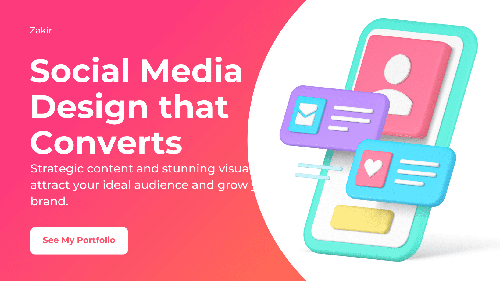 Social Media Marketing Internet Networks Colorful Modern Facebook Cover