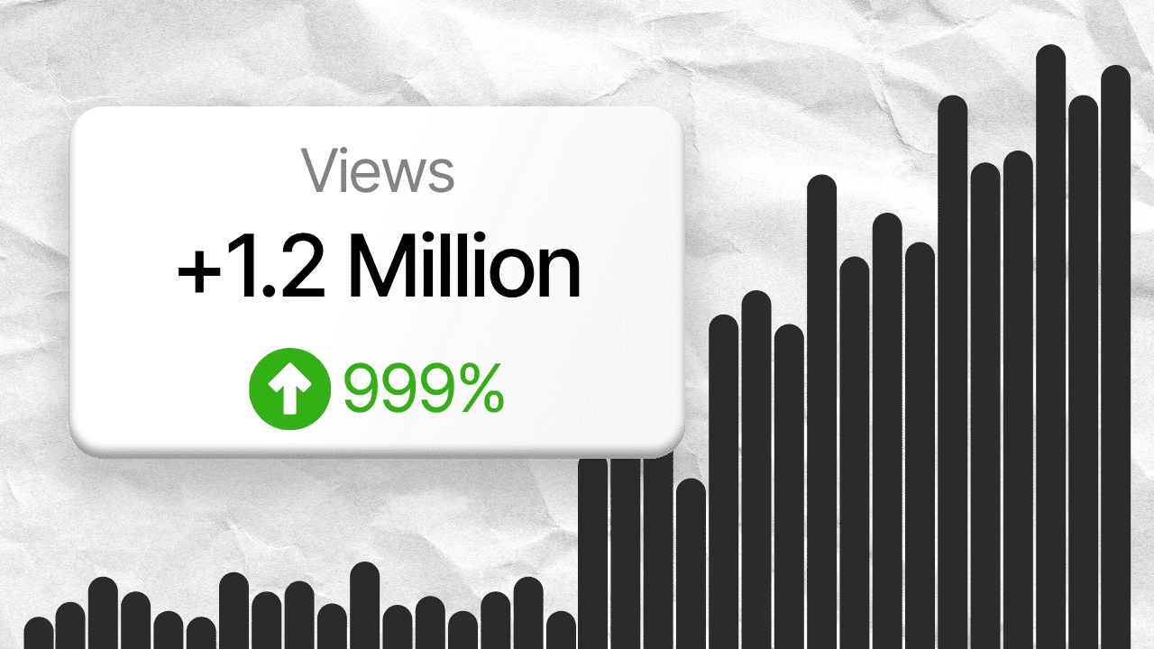 White Black Simple Modern Crumpled Paper SEO Comparison Video YouTube Thumbnail