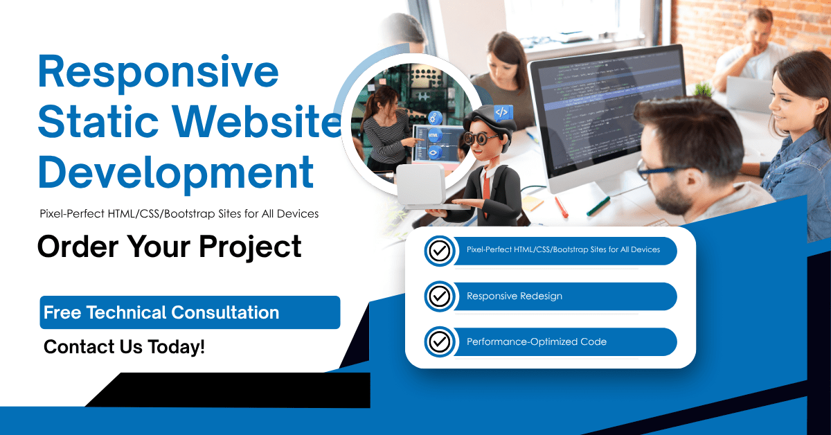 White Blue And Black Modern Website Development Services Facebook Ad