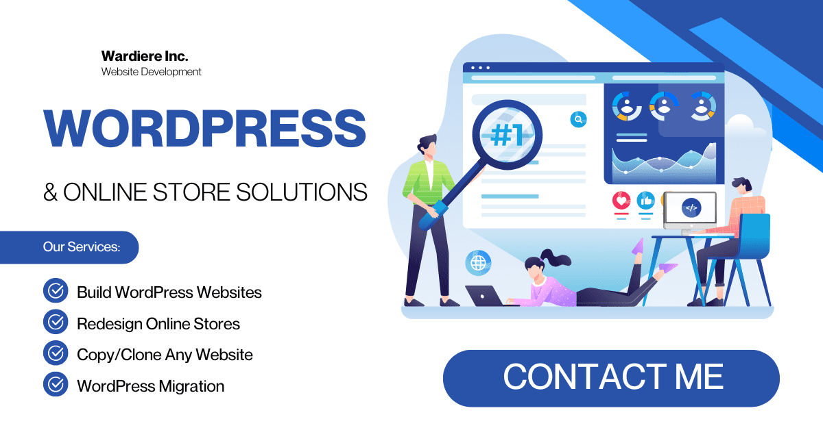 White Blue Modern Website Development Services Facebook Ad