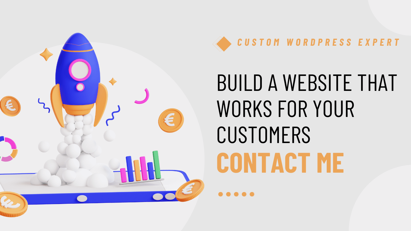 White Orange 3D Illustration Business Blog Banner