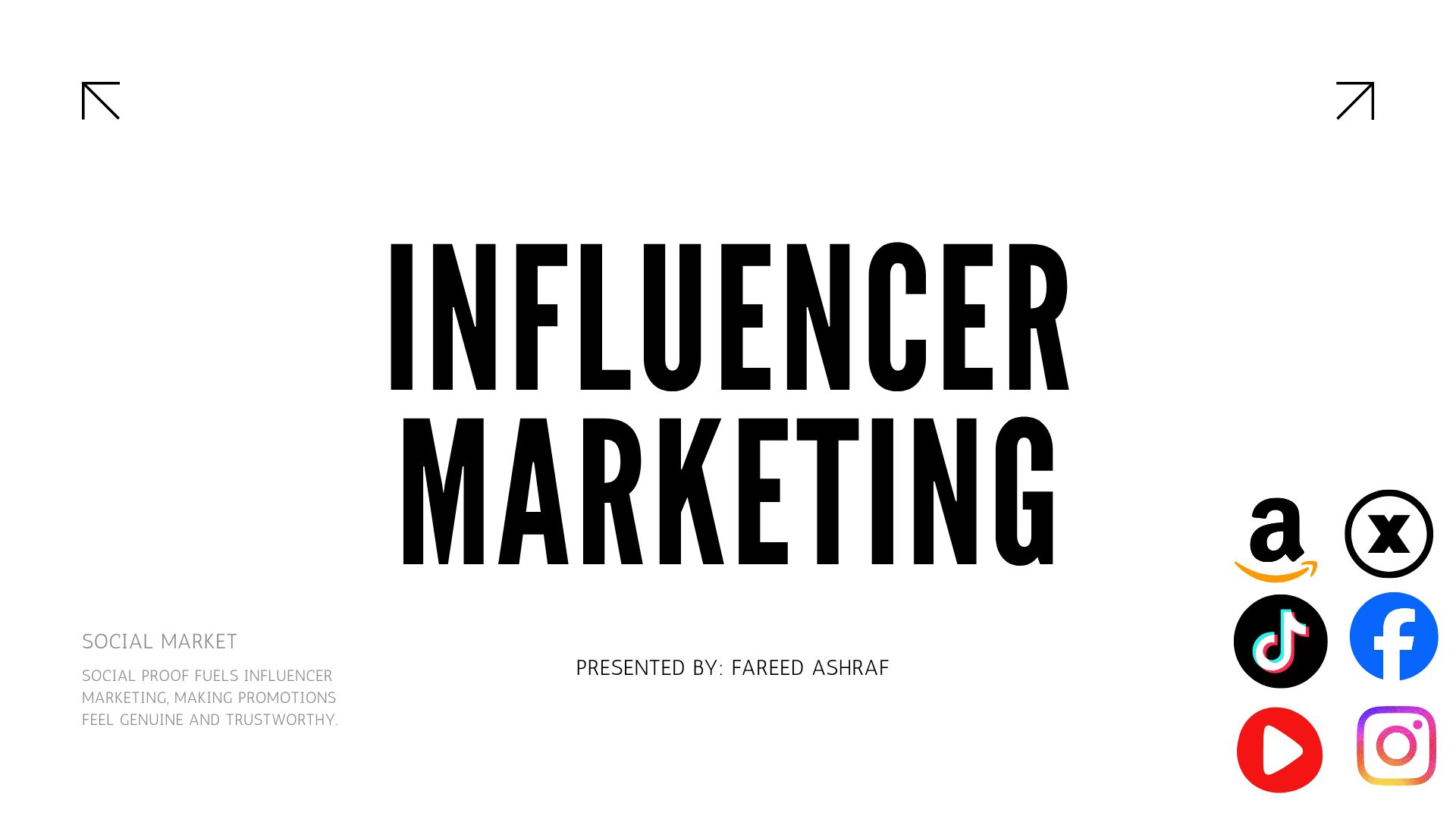 White Purple Modern Minimalist Influencer Marketing Presentation