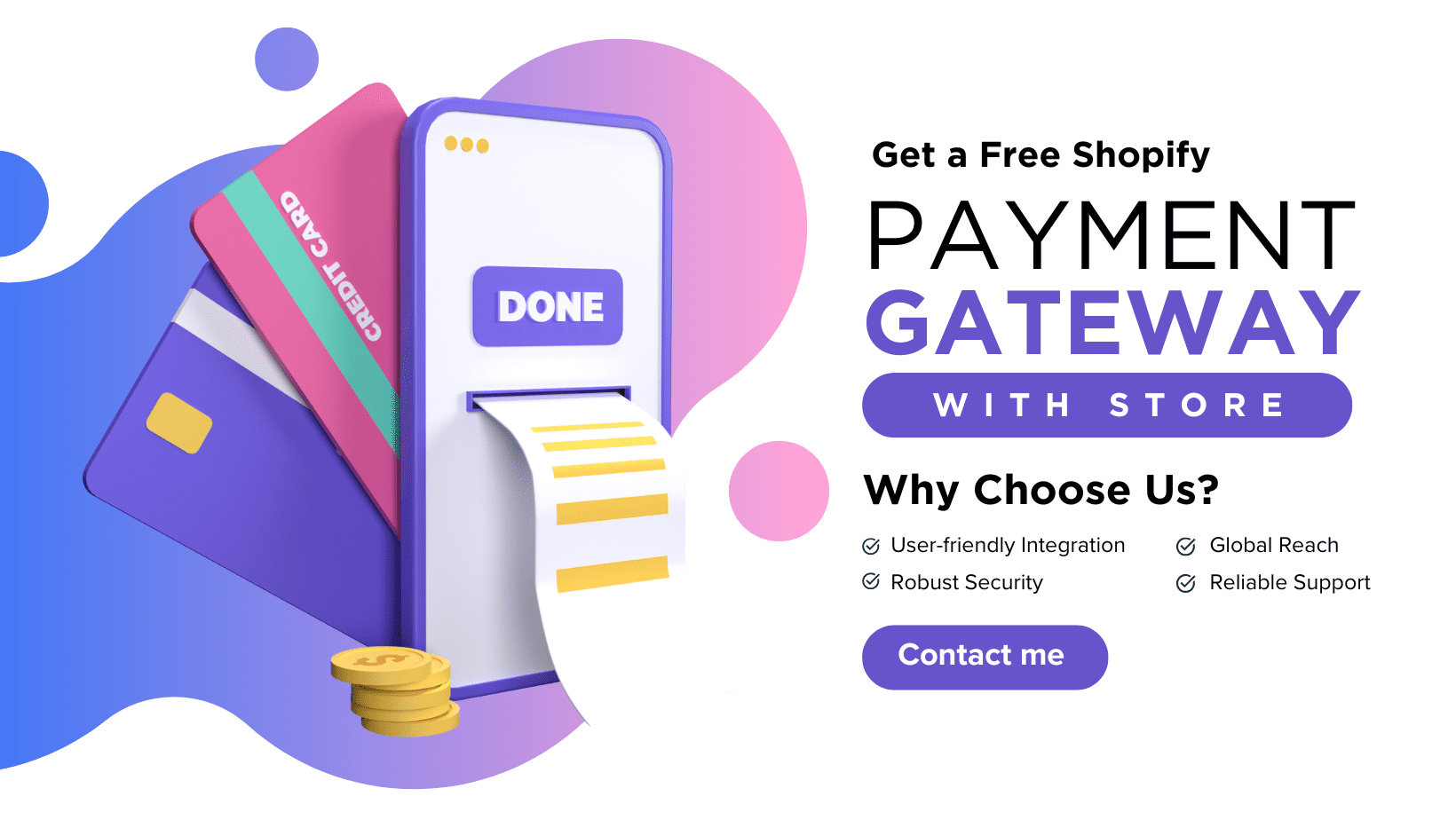 White and Pueple Illustration Payment Gateway Facebook Cover