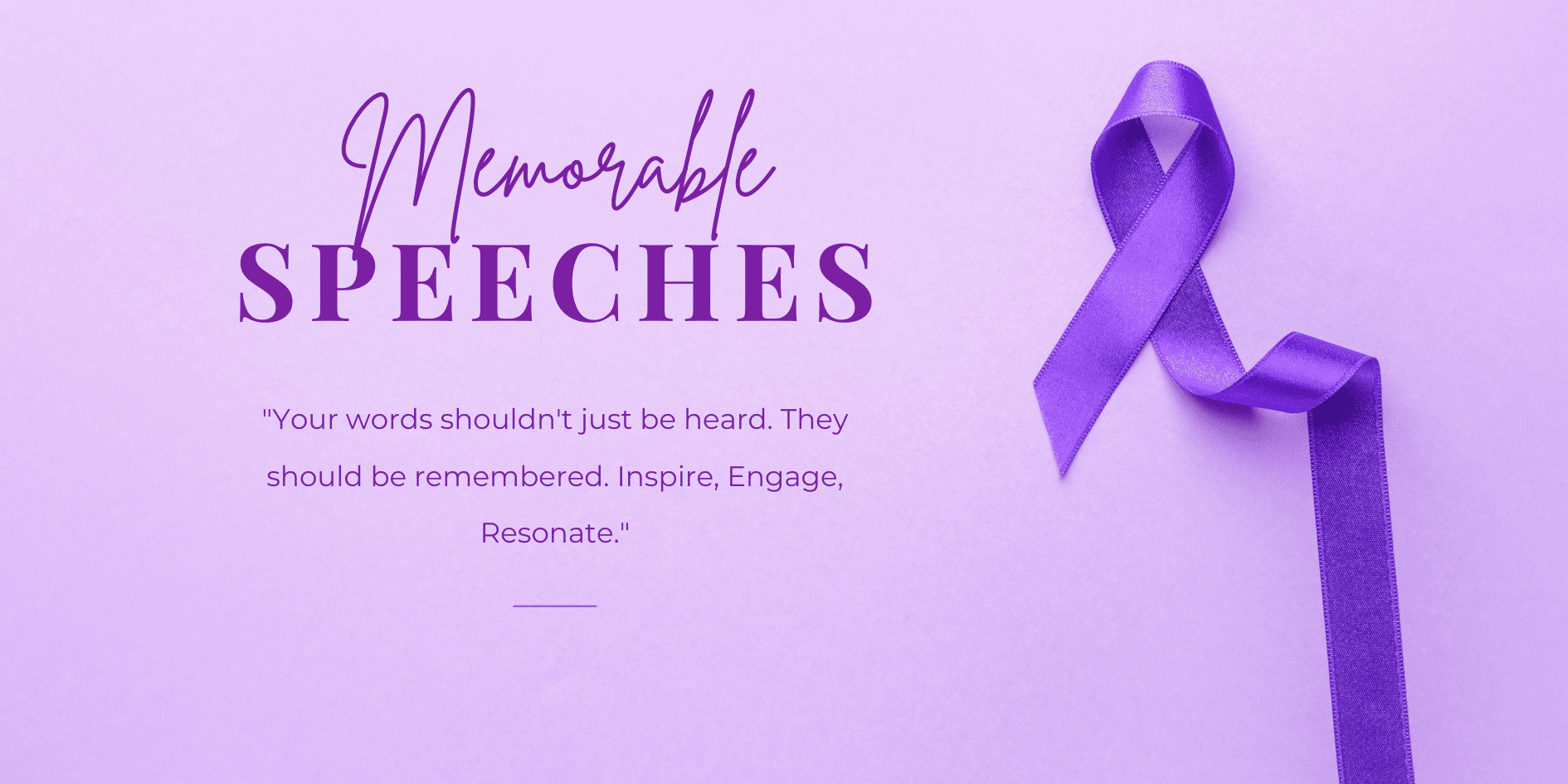 purple Minimalist World Cancer Day Banner