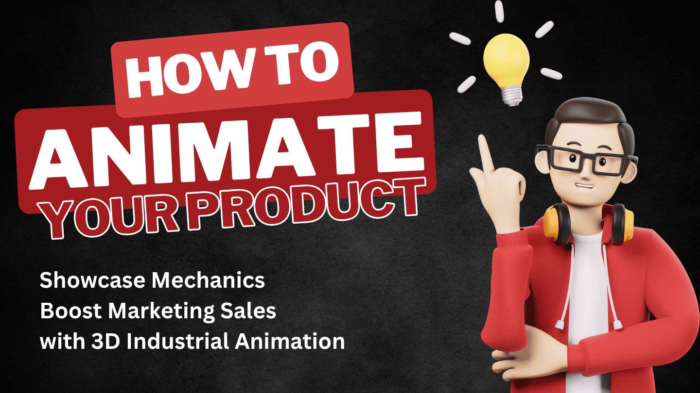 Black and Red 3D Animation How To YouTube Thumbnail