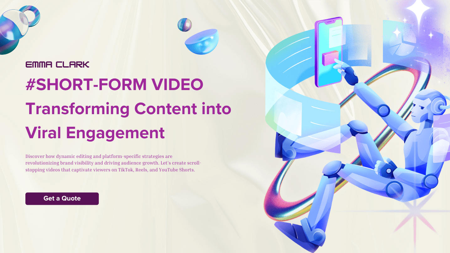 Purple and Light Gray Minimalist Technology Banner