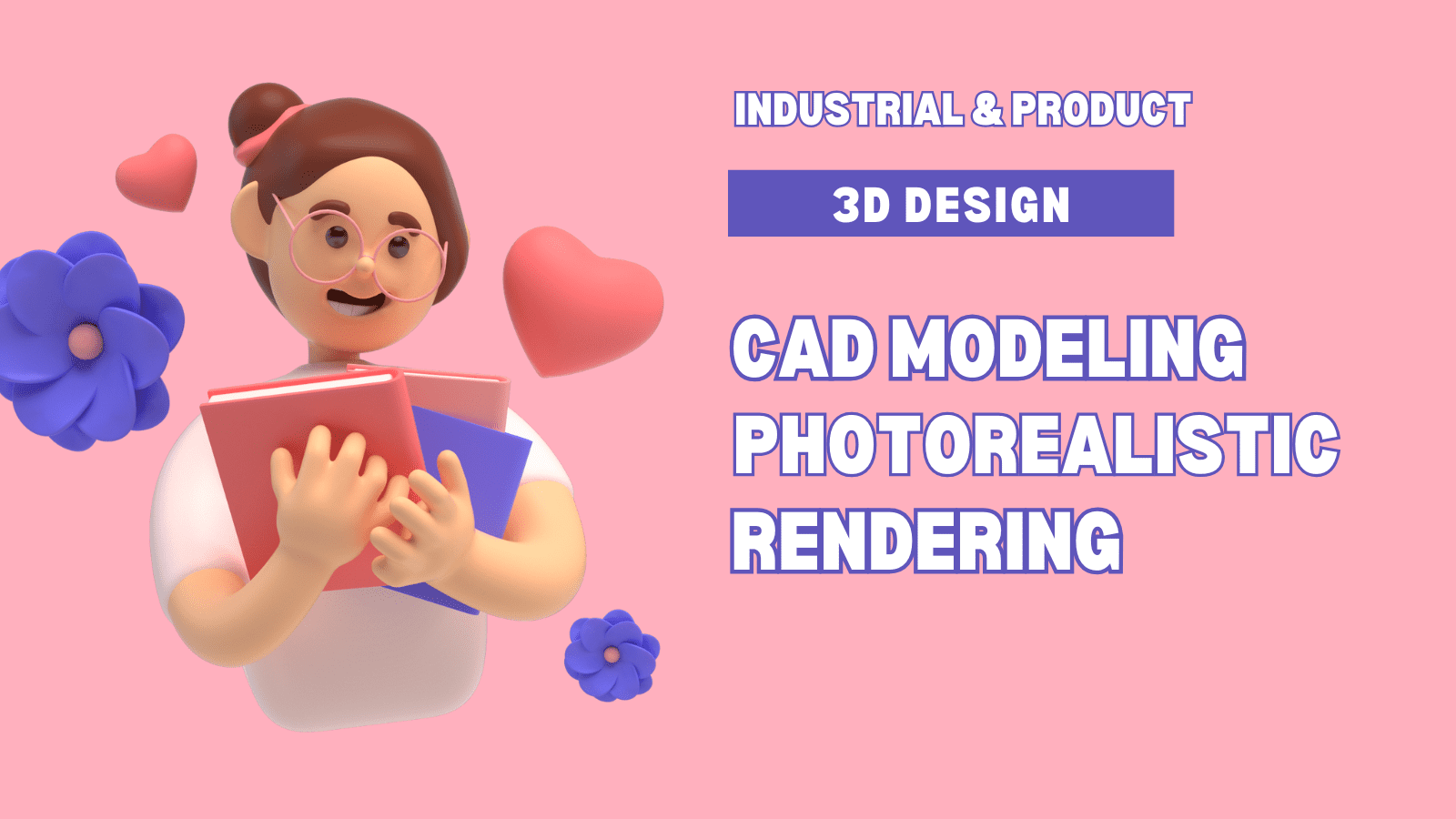 Purple and Pink 3D Tutorials YouTube Thumbnail